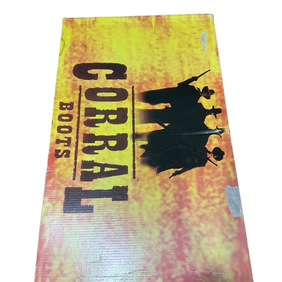 CORRAL WESTERN SNIP TOE DESTRESSED Black/Gray BOOTS Size 10 - Picture 16 of 16